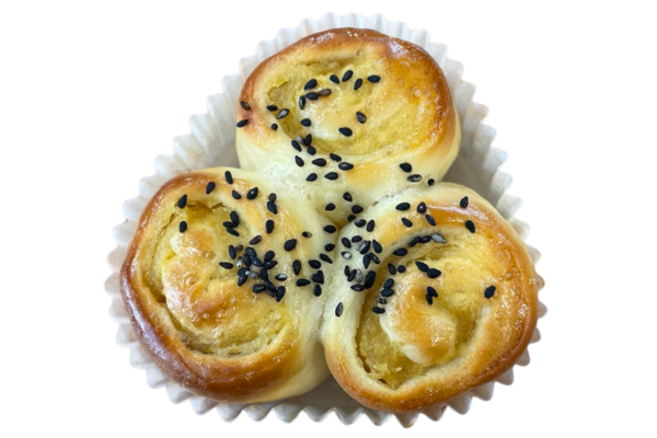 ぐるぐるさつまいもパン